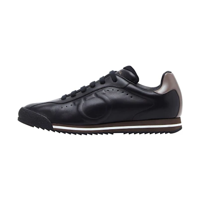 FERRAGAMO Leather Sneaker 'Black'