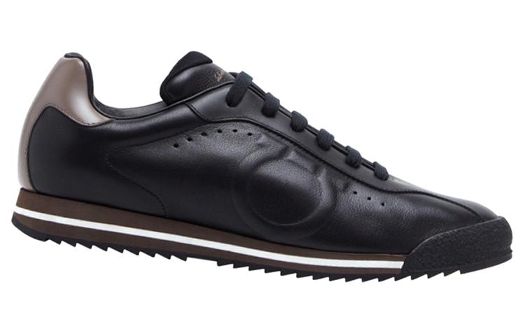 FERRAGAMO Leather Sneaker 'Black' 圖 2