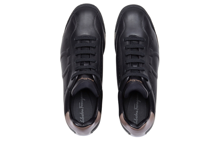 FERRAGAMO Leather Sneaker 'Black' 圖 3