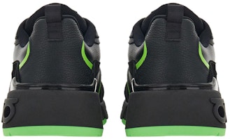 フェラガモ レザー スニーカー 黒緑パネル 021614-762902 Shop フェラガモ レザー スニーカー 黒緑パネル 021614-762902