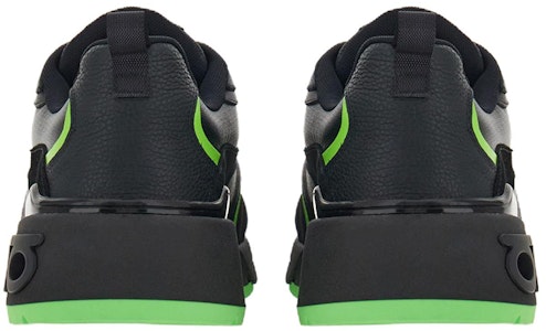 Zapatillas de Cuero FERRAGAMO 'Panel Negro Verde' 021614-762902 Shop Zapatillas de Cuero FERRAGAMO 'Panel Negro Verde' 021614-762902