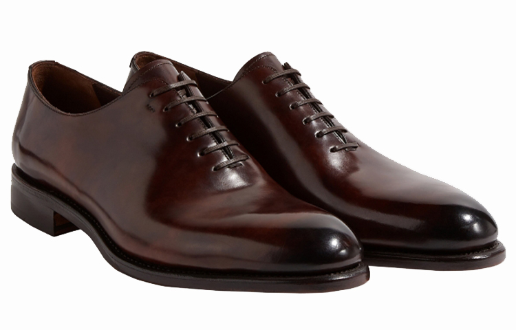 FERRAGAMO Leather Sneaker 'Dark Brown' 圖 3