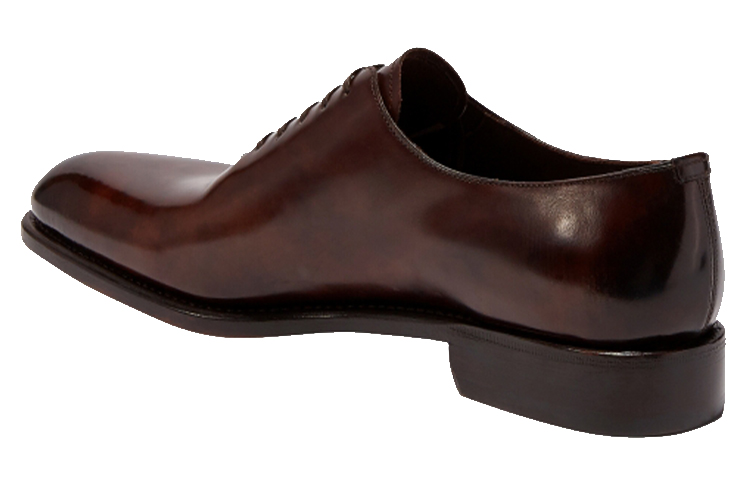 FERRAGAMO Leather Sneaker 'Dark Brown' 圖 4