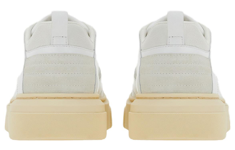 FERRAGAMO Leather Sneaker 'White Grey' 圖 4
