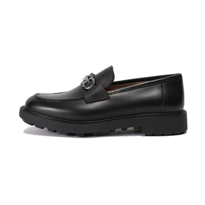 FERRAGAMO Leather Sneakers 'Classic Black'
