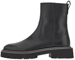 FERRAGAMO Leather Square-Toe Zip Boot 'Black' 021497-762544 FERRAGAMO Leather Square-Toe Zip Boot 'Black' 021497-762544
