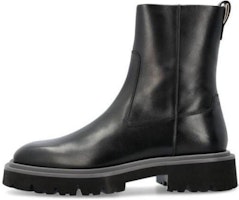 FERRAGAMO Leather Square-Toe Zip Boot 'Black' 021497-762544 FERRAGAMO Leather Square-Toe Zip Boot 'Black' 021497-762544