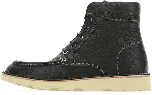 FERRAGAMO Leather Stitching Lace-Up Boots 'Black' 02C224-725667 Buy FERRAGAMO Leather Stitching Lace-Up Boots 'Black' 02C224-725667