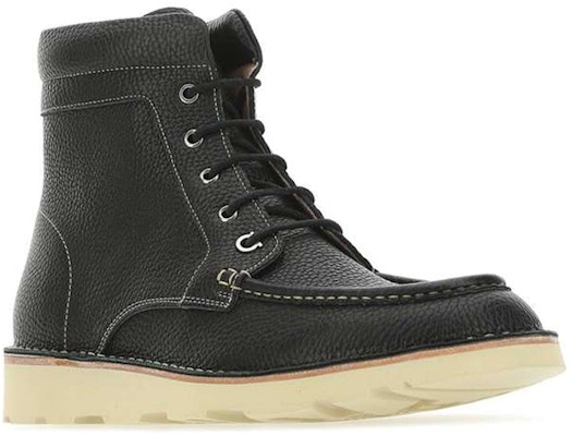 FERRAGAMO Leather Stitching Lace-Up Boots 'Black' 02C224-725667 Lookbook FERRAGAMO Leather Stitching Lace-Up Boots 'Black' 02C224-725667