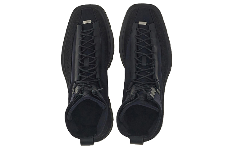 Lookbook フェラガモ レザー編み上げブーツ (ブラック) 021381-760644