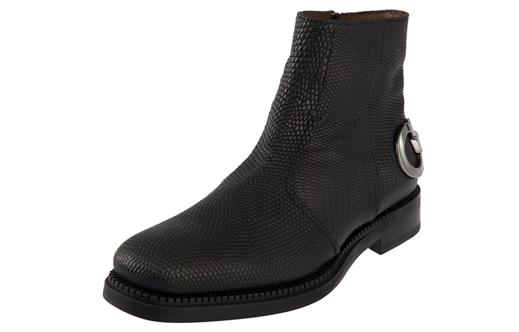FERRAGAMO Leather Zip 'Fashion Boot Black' 圖 2