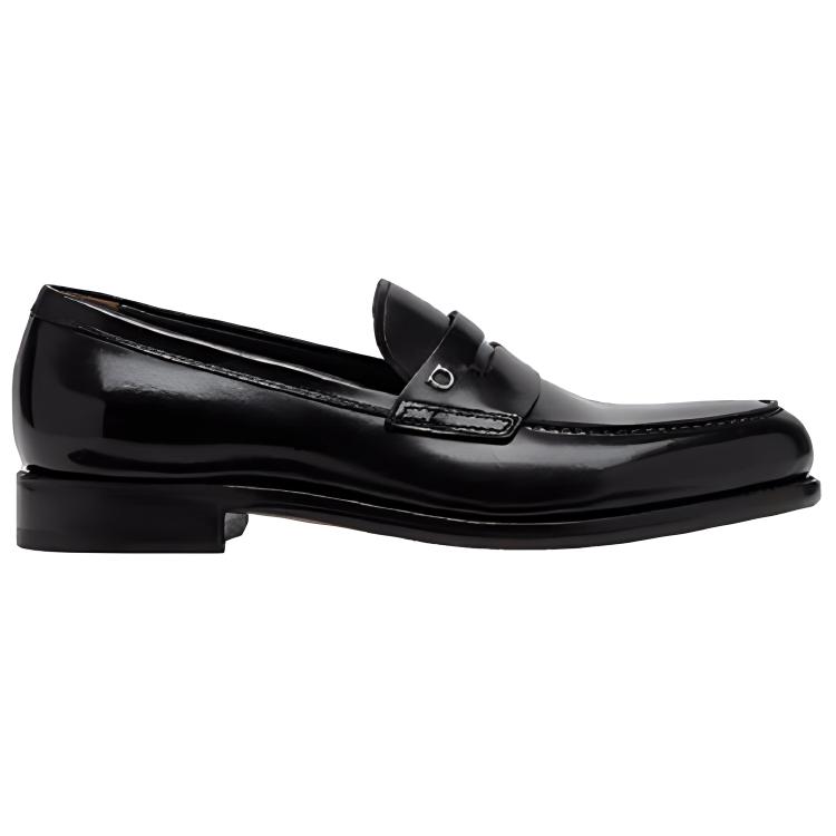 FERRAGAMO Loafer 'Black Calfskin with Metal Detail' 圖 2