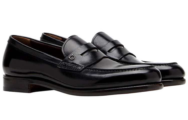 FERRAGAMO Loafer 'Black Calfskin with Metal Detail' 圖 3