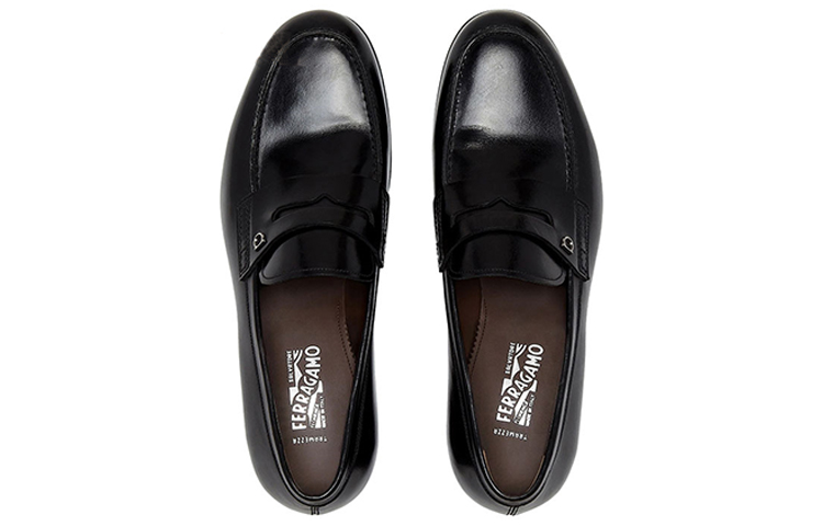 FERRAGAMO Loafer 'Black Calfskin with Metal Detail' 圖 4