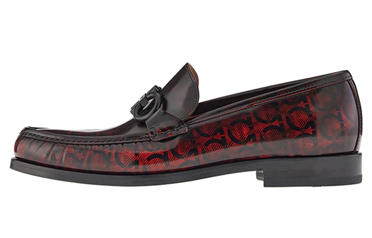 FERRAGAMO Loafer 'Black Red Print'
