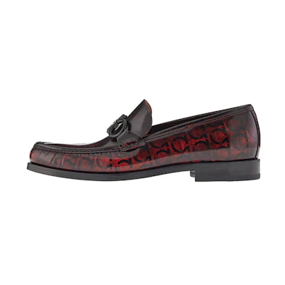 FERRAGAMO Loafer 'Black Red Print'