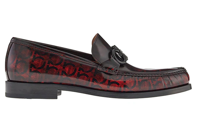 FERRAGAMO Loafer 'Black Red Print' 圖 2