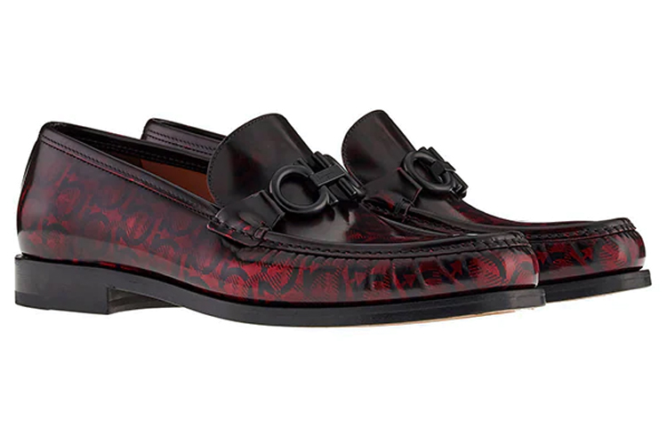 FERRAGAMO Loafer 'Black Red Print' 圖 3
