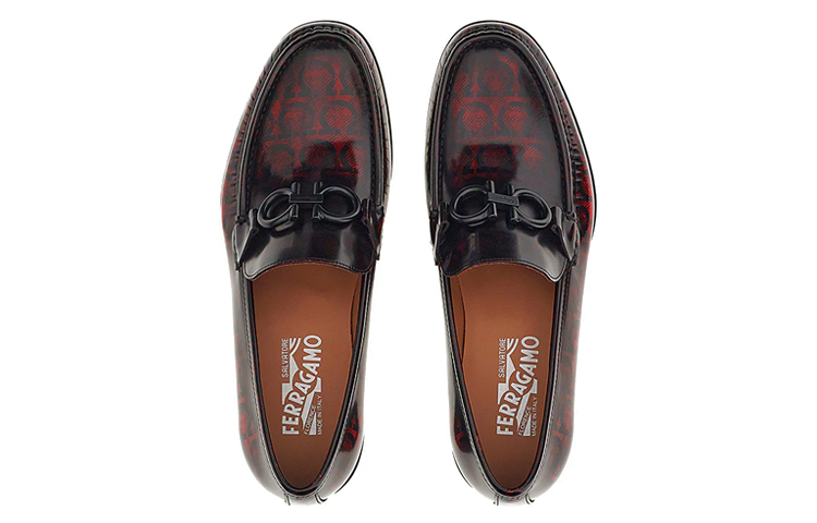 FERRAGAMO Loafer 'Black Red Print' 圖 4