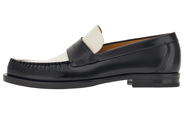 FERRAGAMO Loafer 'Black White Logo' 021722-762698