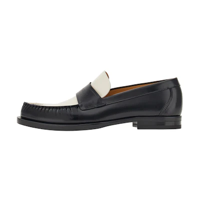 FERRAGAMO Loafer 'Black White Logo'