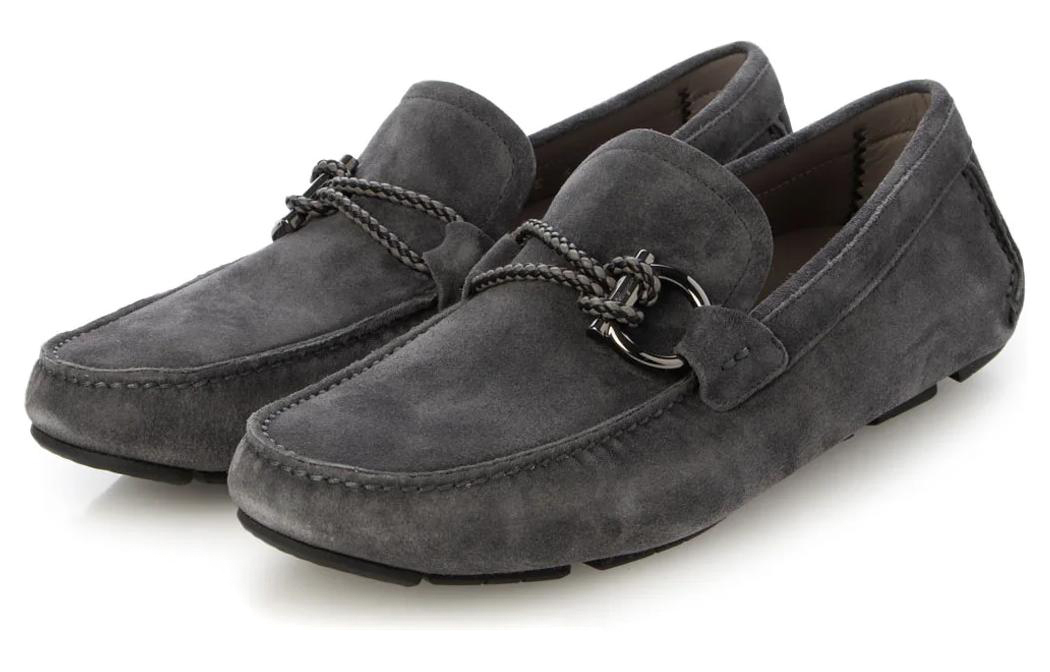 FERRAGAMO Loafers 'Black Grey' 圖 2