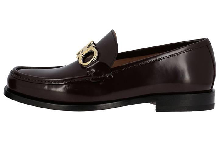 FERRAGAMO Loafers 'Brown Calfskin'