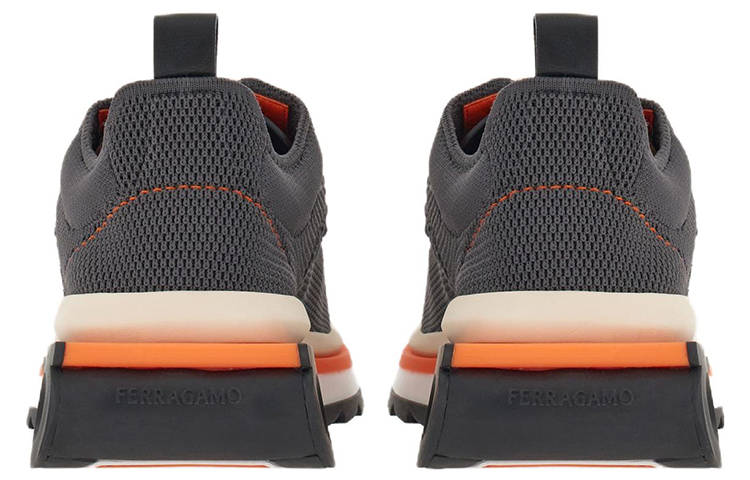 FERRAGAMO Low-Top Lace-Up 'Grey Fabric Leather' 圖 3