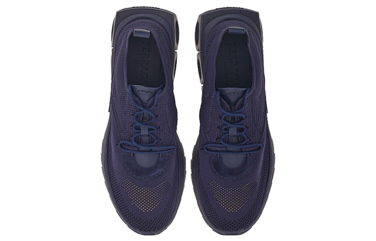 Lookbook FERRAGAMO Baskets Basses à Lacets ''Bleu Indigo'' 021285-762764