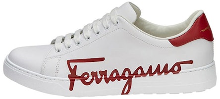 FERRAGAMO Low-Top Lace-Up 'White Red' 020490-747220 FERRAGAMO Low-Top Lace-Up 'White Red' 020490-747220