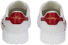 Shop FERRAGAMO 低帮白红色系带鞋 020490-747220