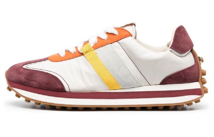 FERRAGAMO Low-Top Lace-Up 'White Red Silver'