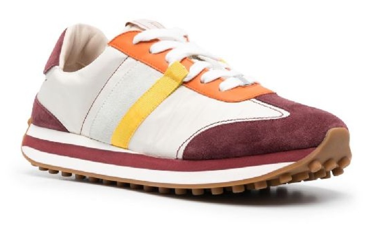 FERRAGAMO Low-Top Lace-Up 'White Red Silver' 圖 2