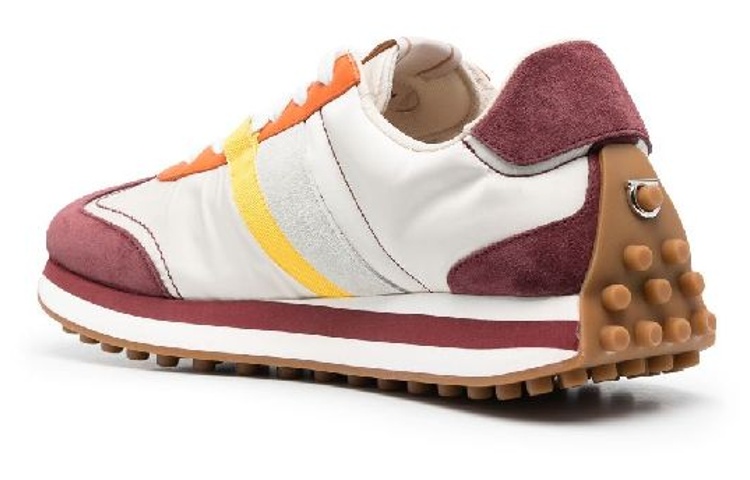 FERRAGAMO Low-Top Lace-Up 'White Red Silver' 圖 3