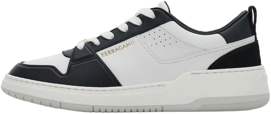 Baskets Basses en Cuir Ferragamo Noir Blanc - Minimalistes et Confortables 022376 770882 Buy Baskets Basses en Cuir Ferragamo Noir Blanc - Minimalistes et Confortables 022376 770882