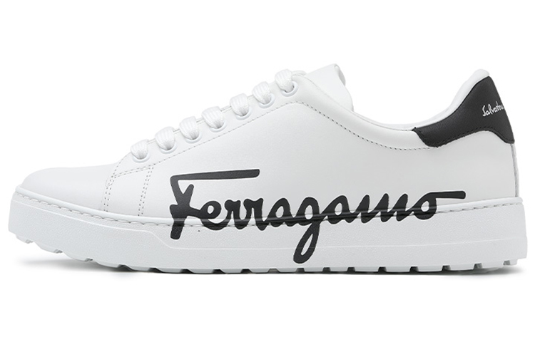 FERRAGAMO Low-Top Logo Print 'White Fashion' 020490-747219