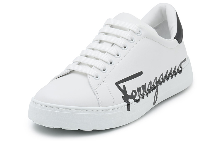 Order FERRAGAMO Low-Top Logo Print 'White Fashion' 020490-747219