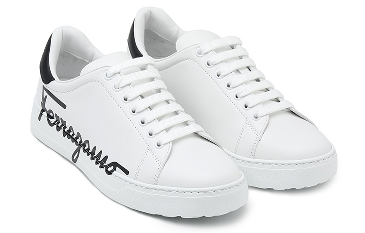 FERRAGAMO Low-Top Logo Print 'White Fashion' 圖 3
