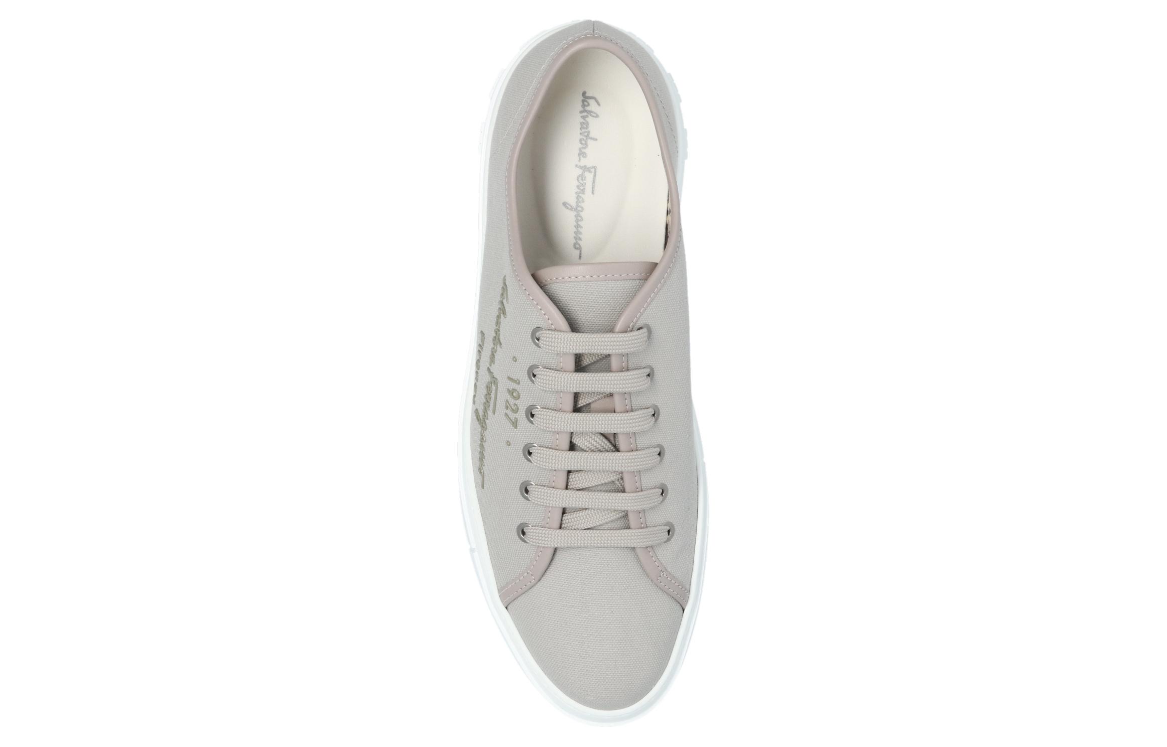 FERRAGAMO Low-Top Sneakers 'Light Grey' 圖 4