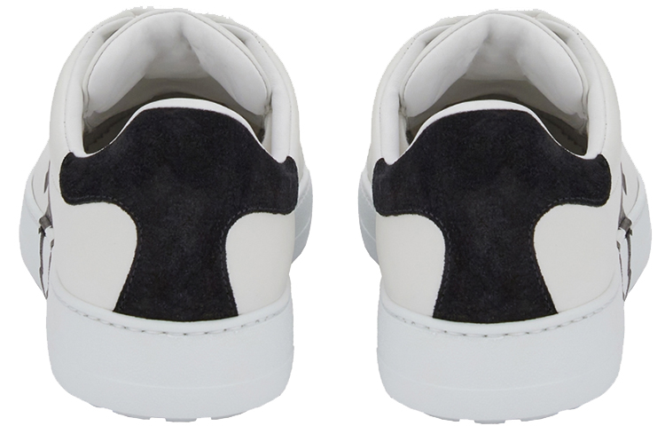 Shop FERRAGAMO Zapatillas Bajas 'Negro Blanco Estampado' 020489-747213