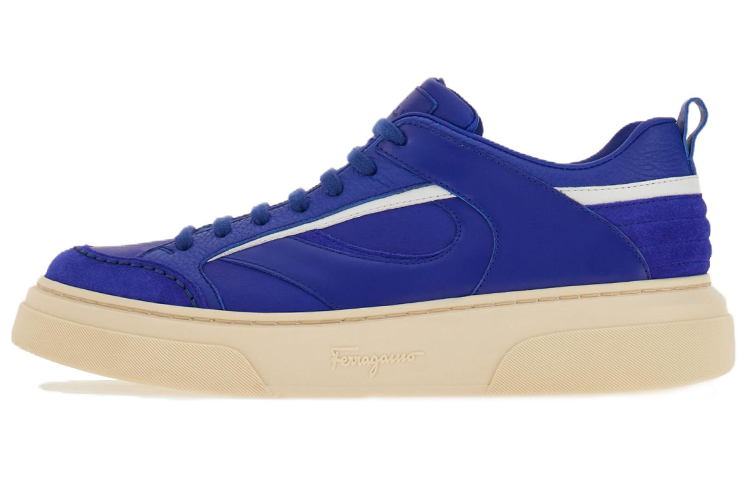 FERRAGAMO Low-Top Lace-Up 'Fashion Sneaker Blue'