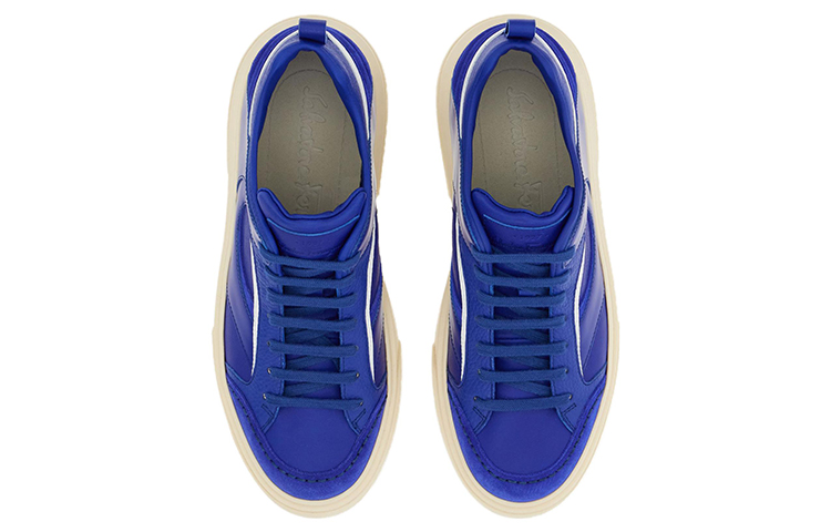 FERRAGAMO Low-Top Lace-Up 'Fashion Sneaker Blue' 圖 3