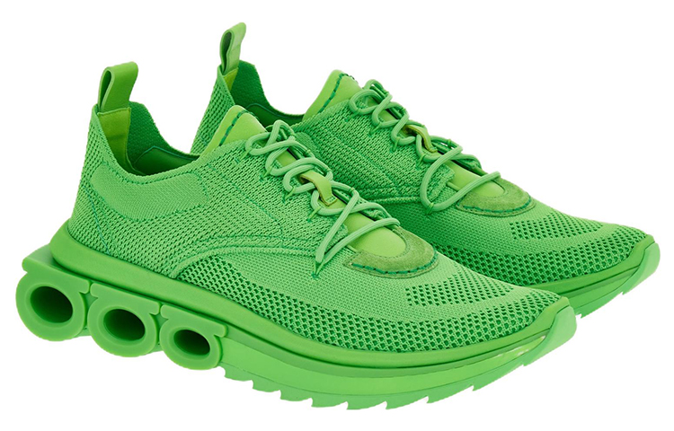 Order FERRAGAMO 绿色低帮系带鞋 021285-762761