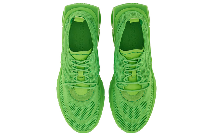 Lookbook FERRAGAMO 绿色低帮系带鞋 021285-762761