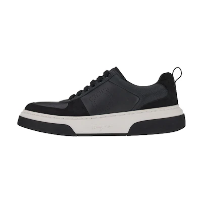 FERRAGAMO Low Top Lace-Up 'Smooth Leather Black'