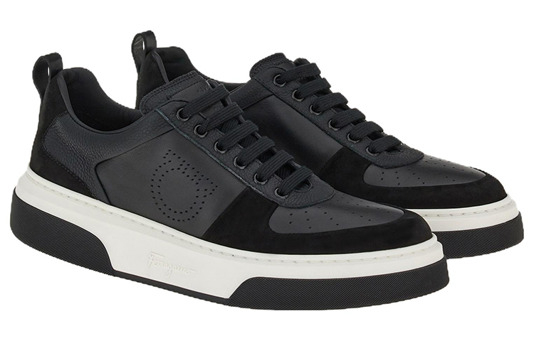 FERRAGAMO Low Top Lace-Up 'Smooth Leather Black' 圖 2