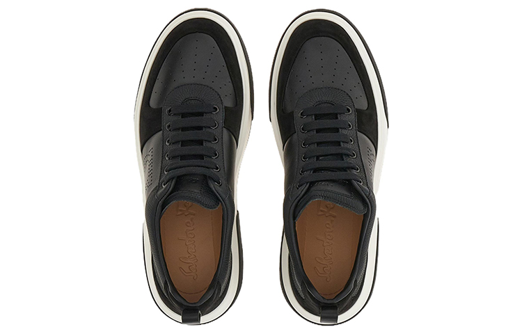 FERRAGAMO Low Top Lace-Up 'Smooth Leather Black' 圖 3