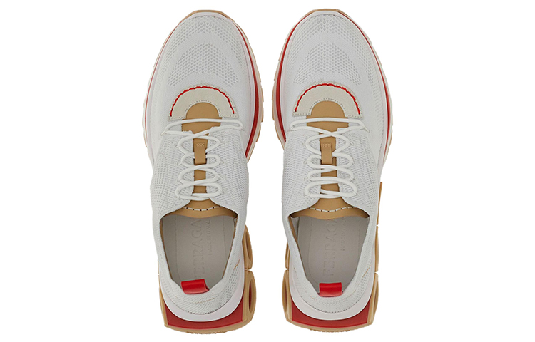 FERRAGAMO Low-Top Lace-Up Sneaker 'White' 圖 3