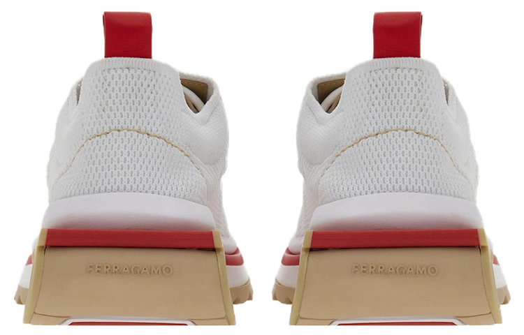 FERRAGAMO Low-Top Lace-Up Sneaker 'White' 圖 4