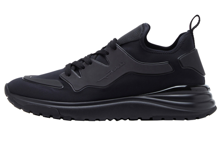 FERRAGAMO Low-Top Sneaker 'Black Tech Fabric'